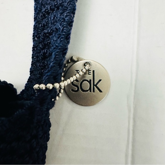 The Sak Blue Crossbody Bag with Woven Texture and Casual Style - Picture 3 of 5